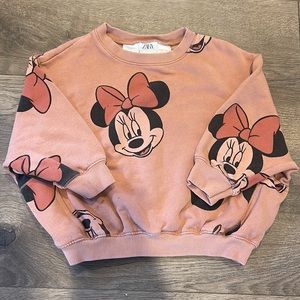 Zara Mickey Mouse Oversized Sweater